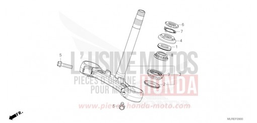 TIGE DE DIRECTION CB500FACT de 2026